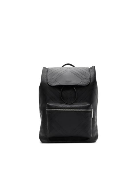 Burberry embossed-check backpack