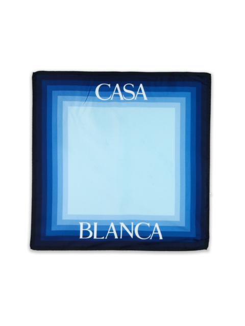 CASABLANCA Logo Degrade Silk Scarf