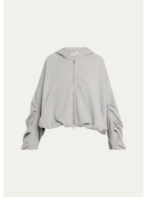 Dries Van Noten Hannett Jersey Hooded Zip Track Jacket