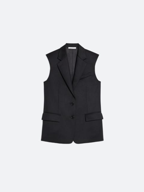 VIRGIN WOOL SLEEVELESS BLAZER