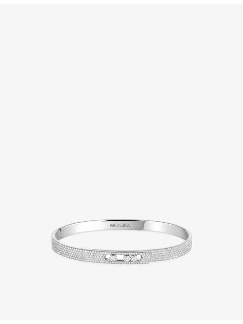 MESSIKA Move Noa Small Pave 18ct Gold And 1.45ct Diamond Bangle Bracelet