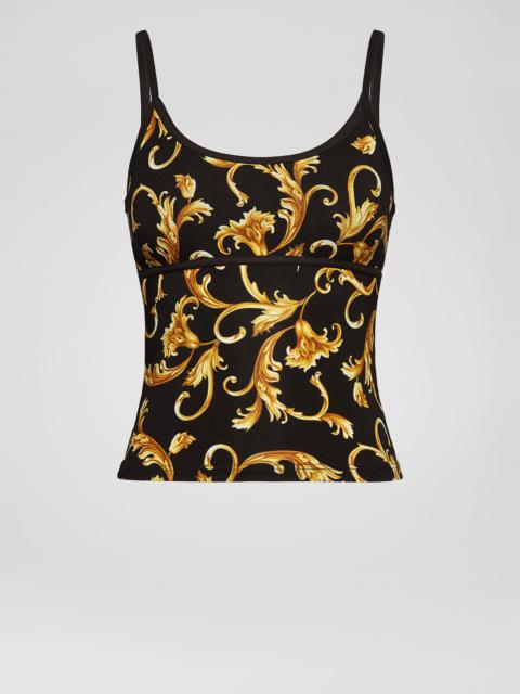 VERSACE Barocco Print Sleeveless Tank Top