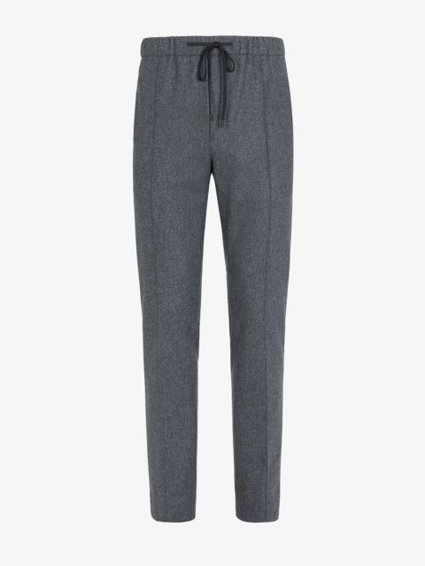 FENDI Gray wool pants
