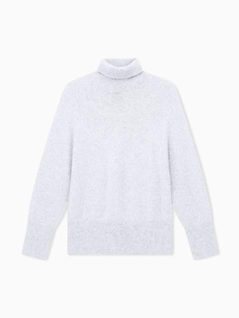 GIORGIO ARMANI OVERSIZED TURTLENECK SWEATER IN PURE CASHMERE JERSEY