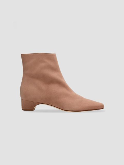 Manolo Blahnik Women's Tolarc Suede Ankle Boots - Beige