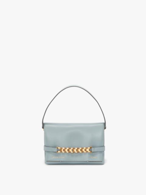 Victoria Beckham Mini Chain Pouch In Sky Leather