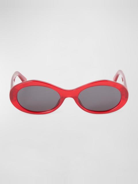 Off-White Edison Oval Acetate Sunglasses