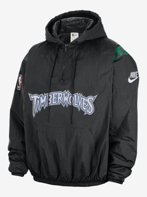 Nike Minnesota Timberwolves Hardwood Classics Men's Nike Therma-FIT NBA 1/2-Zip Hoodie