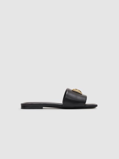 ANINE BING Ria Slides Monogram - Black