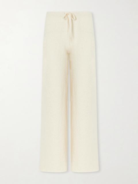 SUZIE KONDI Calla Cotton-bouclé Flared Pants