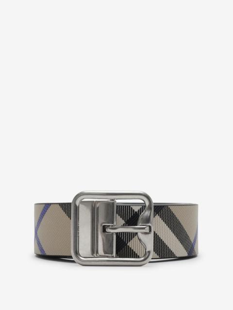 Burberry Reversible Check B Buckle Belt