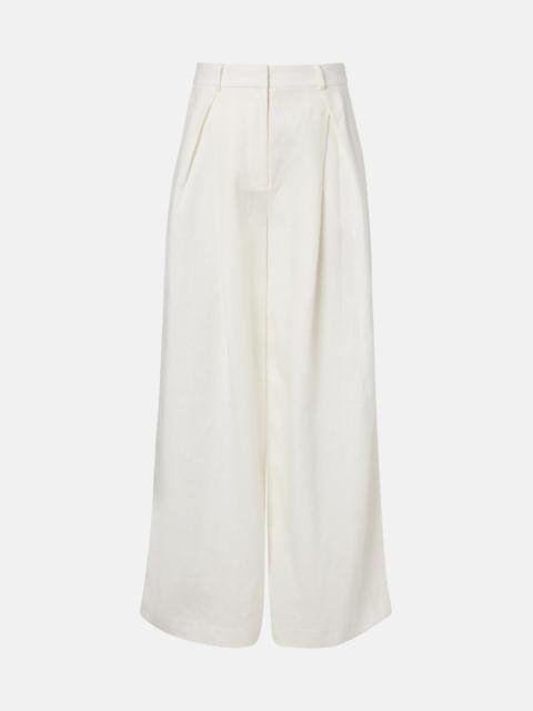 FAITHFULL Sofia linen wide-leg pants