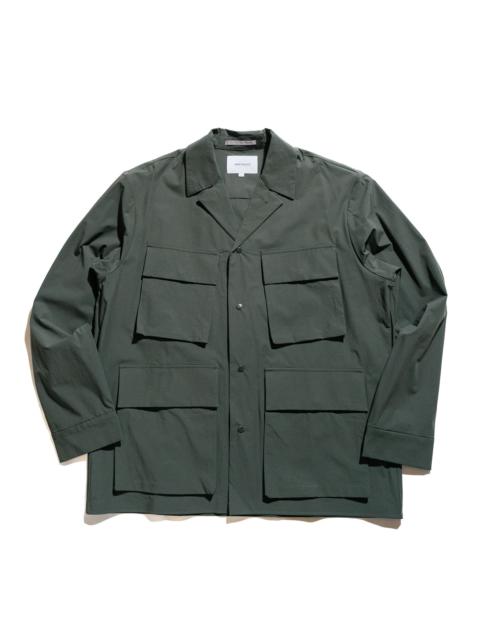 NORSE PROJECTS Mads Travel Light Overshirt Black Olive