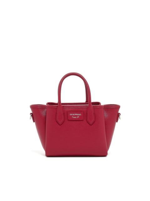 EMPORIO ARMANI top-handle leather satchel