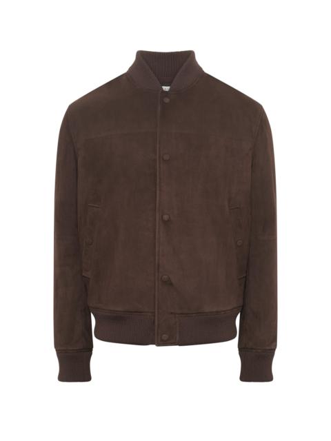 GABRIELA HEARST Greg Bomber in Chocolate Suede