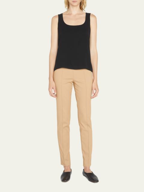 AKRIS Scoop-Neck Silk Georgette Tank Top