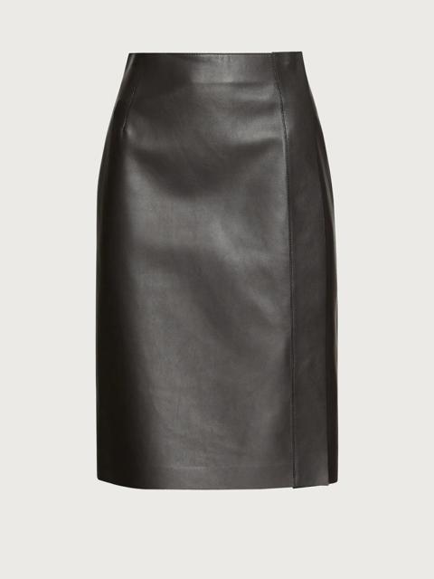 FERRAGAMO SLIM NAPPA SKIRT
