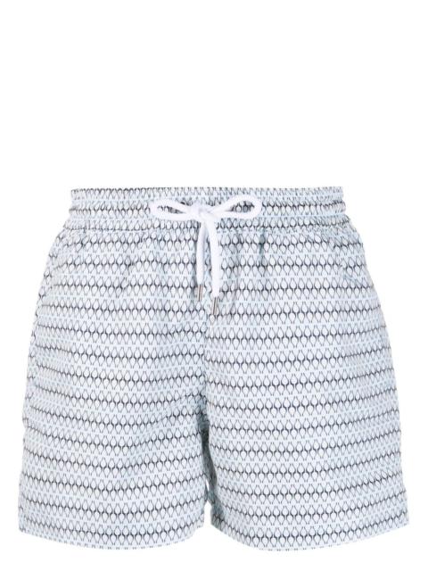 FRESCOBOL CARIOCA graphic-print drawstring swim shorts
