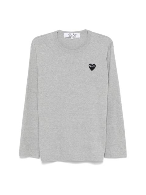 heart-patch T-shirt