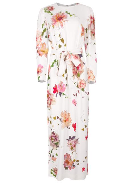 Monique Lhuillier Jewel Neck Gown