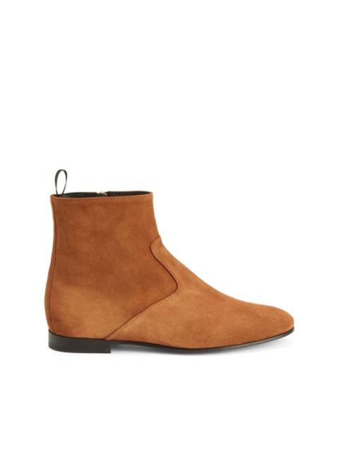 Ron panelled suede ankle boots