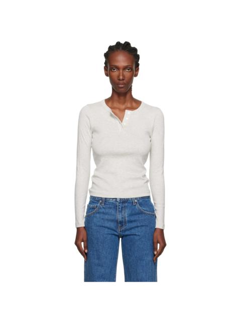 FLORE FLORE Gray Jess Longsleeve T-shirt