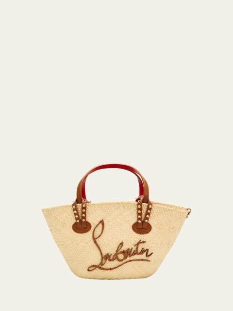 Christian Louboutin Cabata Mini Basket Tote Bag in Raffia