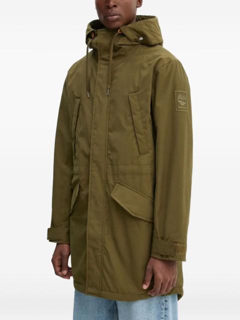 Timberland hooded logo-patch jacket