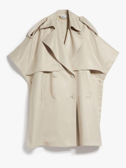 Max Mara CANNONE Double-breasted satin cape