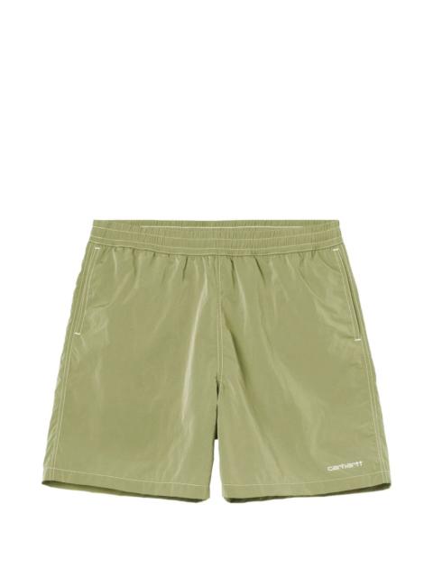 Carhartt WIP Canby elasticised green shorts