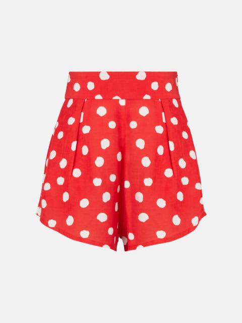 ADRIANA DEGREAS High-rise wide-leg shorts