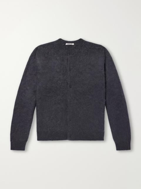 AURALEE Garment-Dyed Alpaca Cardigan