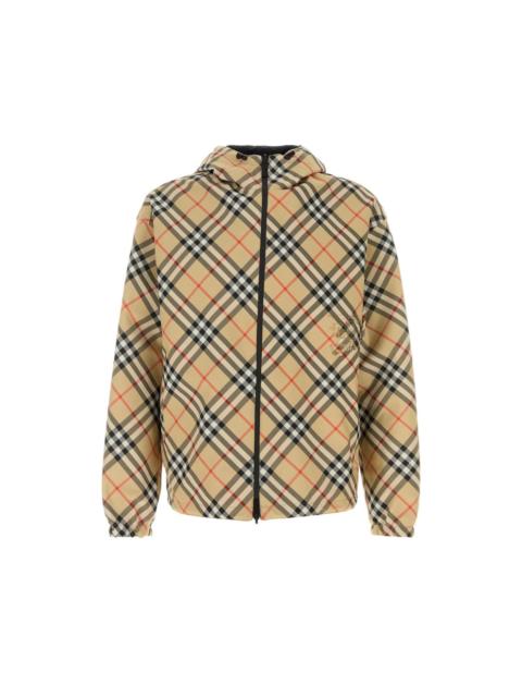 Burberry BURBERRY Embroidered Polyester Reversible Jacket New & Authe