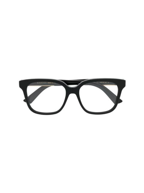 GUCCI square frame optical glasses
