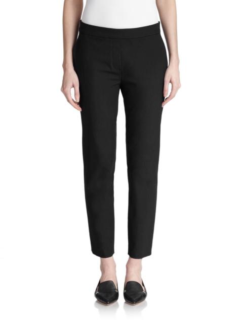 Theory Women's Thaniel Twill Slim-Fit Crop Pants - Black
