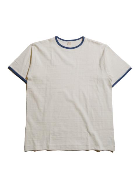 Warehouse & Co. Lot. 4059 Ringer T Plain Cream/Navy