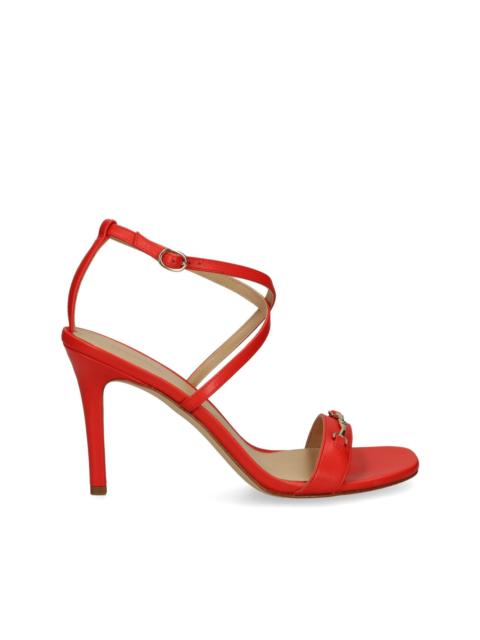 MICHAEL KORS 90mm logo-plaque sandals