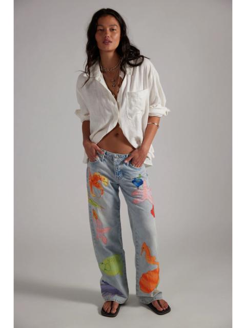 FREE PEOPLE We The Free Surfside Patched Jeans