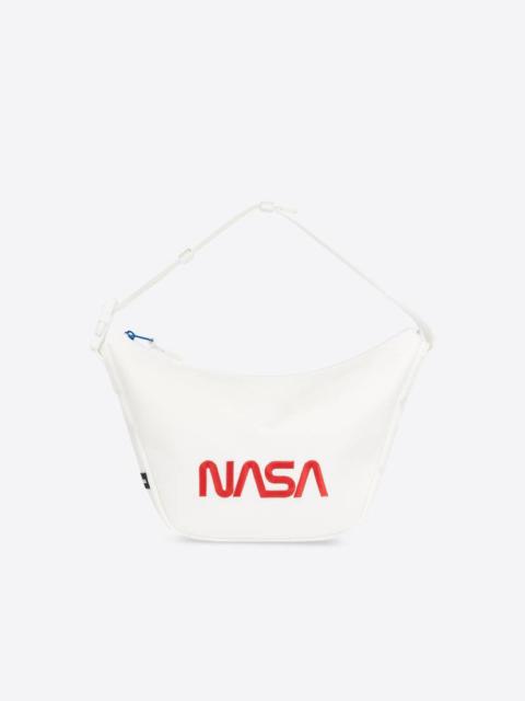 BALENCIAGA Space Sling Bag in White