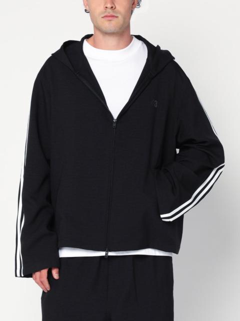 adidas 3-Stripes black zip/cardigan
