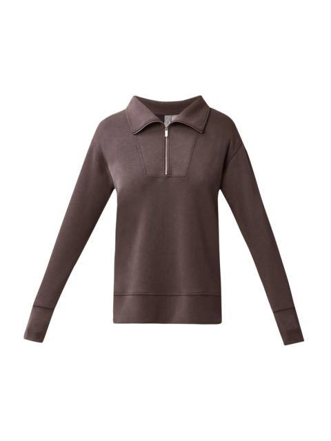 Sweaty Betty Sand Wash Half Zip Longline Sweatshirt