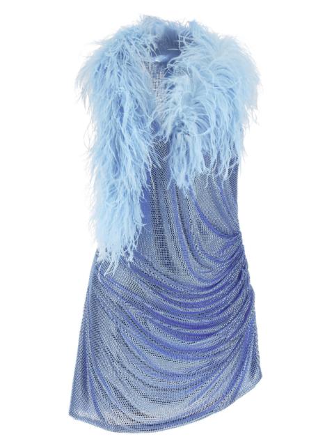 GIUSEPPE DI MORABITO Dress With Removable Crystals And Feathers