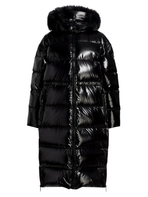 MICHAEL KORS Women's Hooded Long Puffer Down Coat - Black