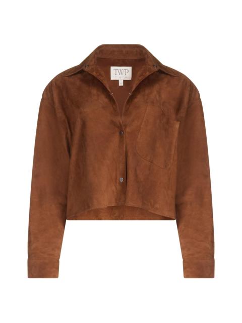 TWP Women's Little Big Joe Drop Shoulder Suede Jacket - Cigar