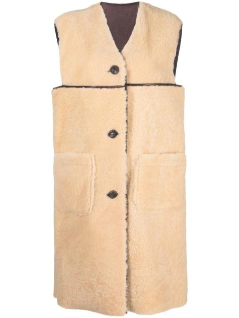 Marni reversible furry waistcoat