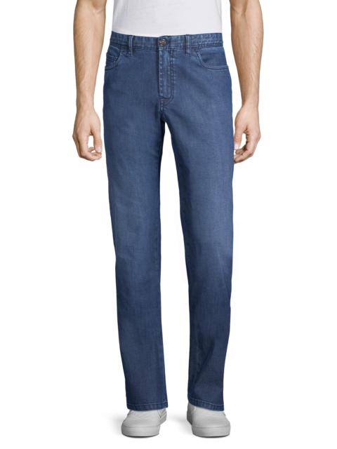 Brioni Men's Essential Boot Cut Fit Jeans - Navy