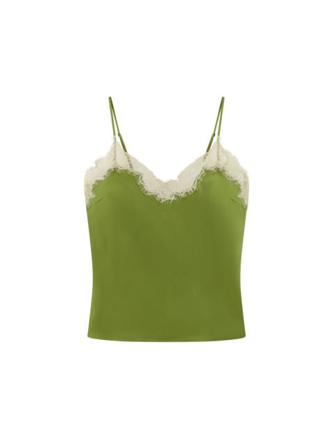 A.L.C. Annabelle Satin and Lace Camisole Top