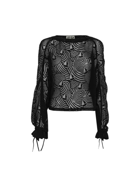 HENRIK VIBSKOV DELIVERY BLOUSE - DARK STORMY SEA