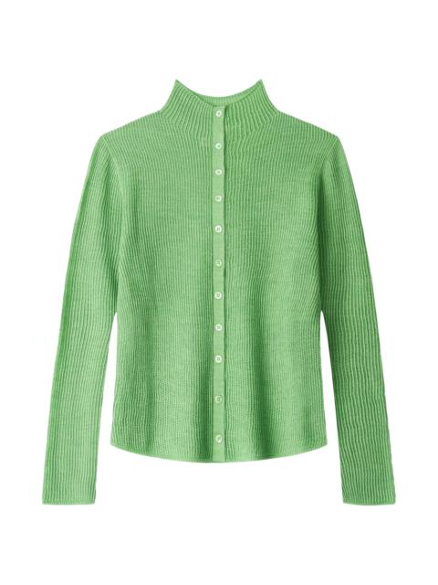 STAUD Women's Marianne Rib-Knit Wool-Blend Sweater - Leaf