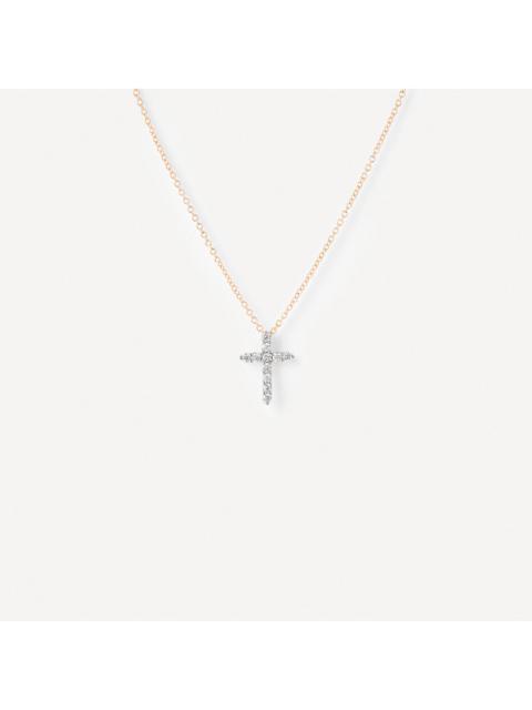 TOUS White gold and diamond cross Necklace TOUS ATELIER